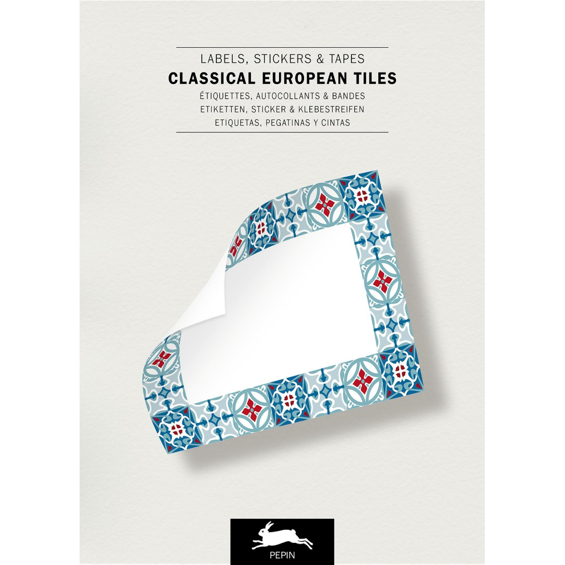 Livro Stickers Etiquetas Classical European Tiles pepin