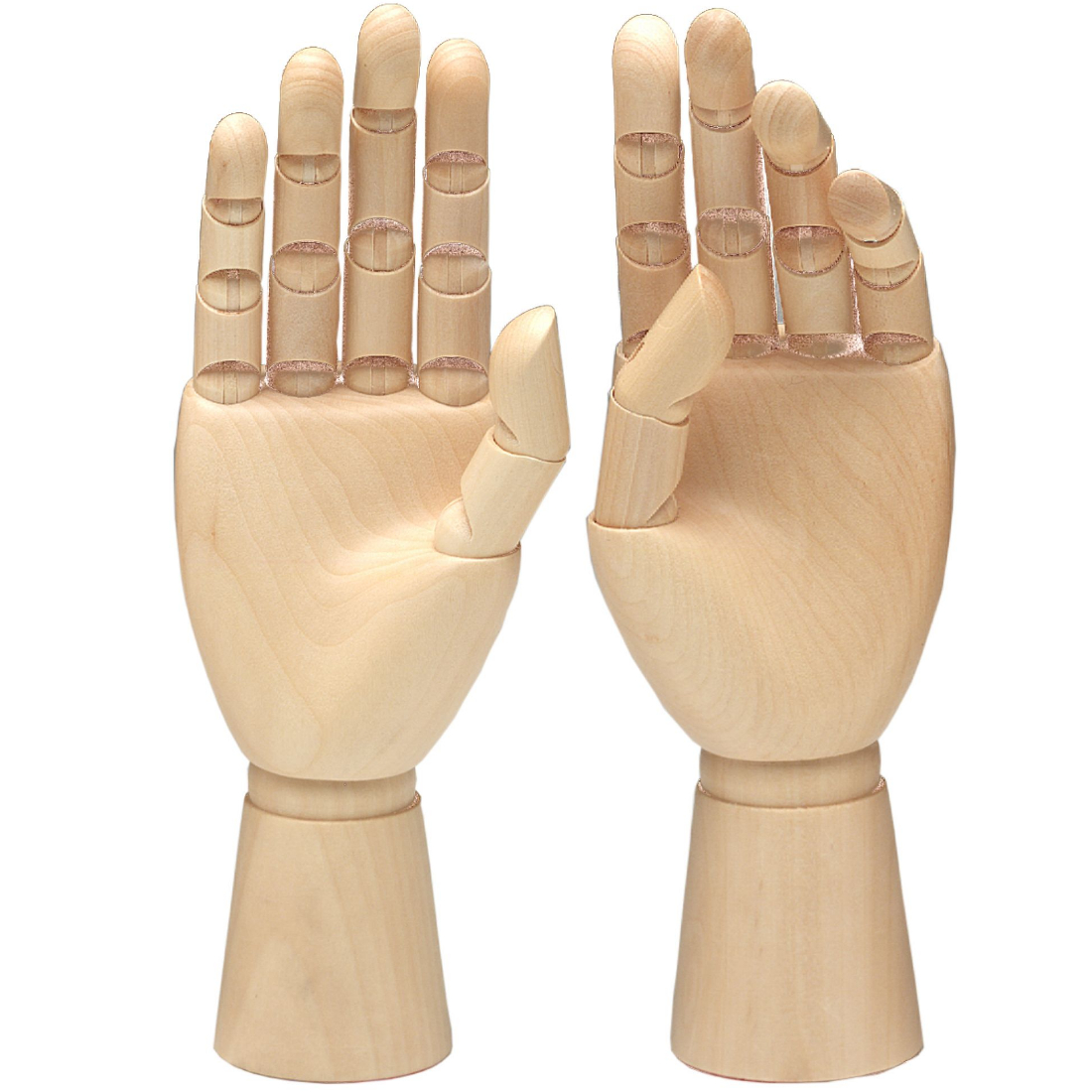 Mão Articulada Madeira Feminina 24cm Provoca Arte