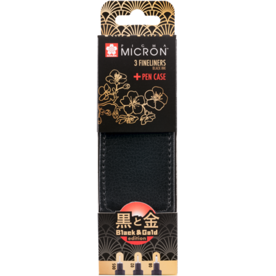 Marcador Pigma Micron Black Edition + Estojo