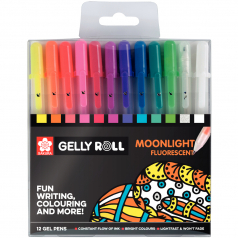 Marcadores Gelly Roll Moonlight Fluo 12 Peças