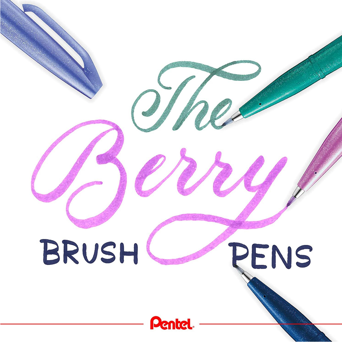 Marcadores Sign Pen Brush Touch Berry pentel