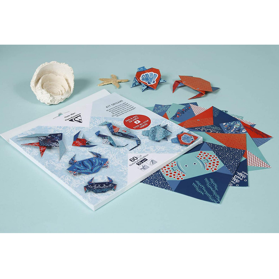 Papel Origami Sea Animals clairefontaine