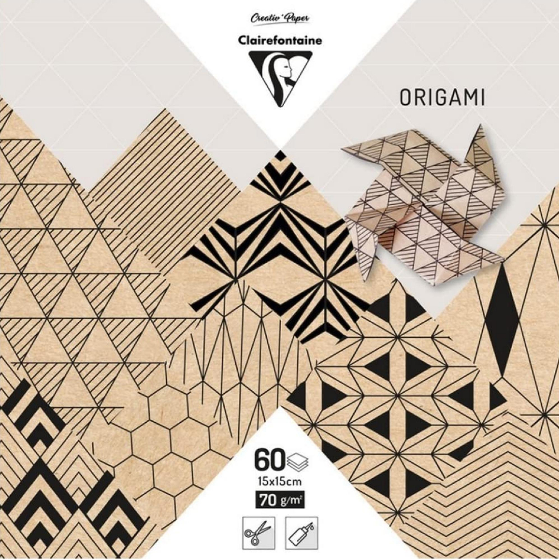 Papel Origami Krafty da Clairefontaine