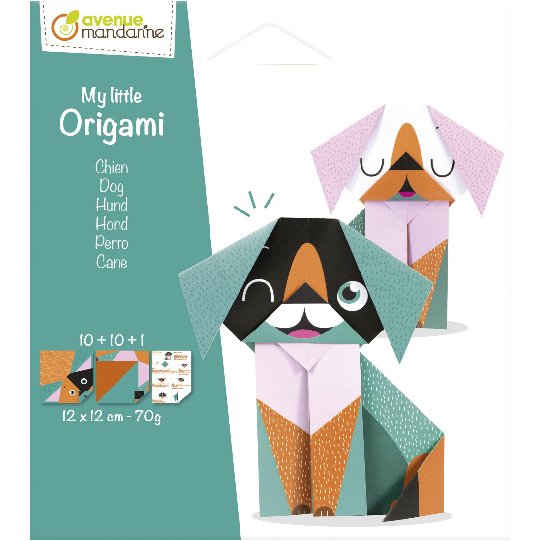 Papel Origami My Little Dog avenue mandarine