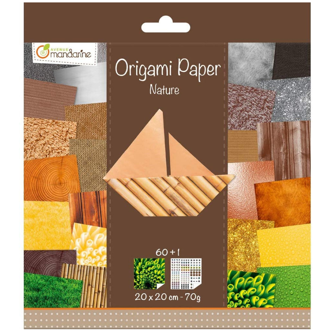 Papel Origami Natureza avenue mandarin