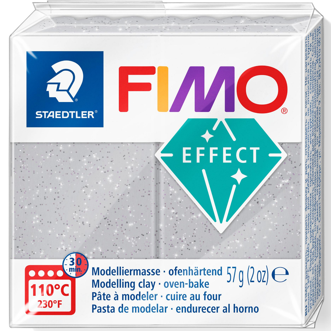 Pasta de Modelar FIMO Effect Glitter staedtler