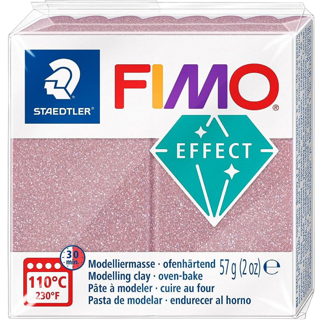 Pasta de Modelar FIMO Effect Glitter staedtler