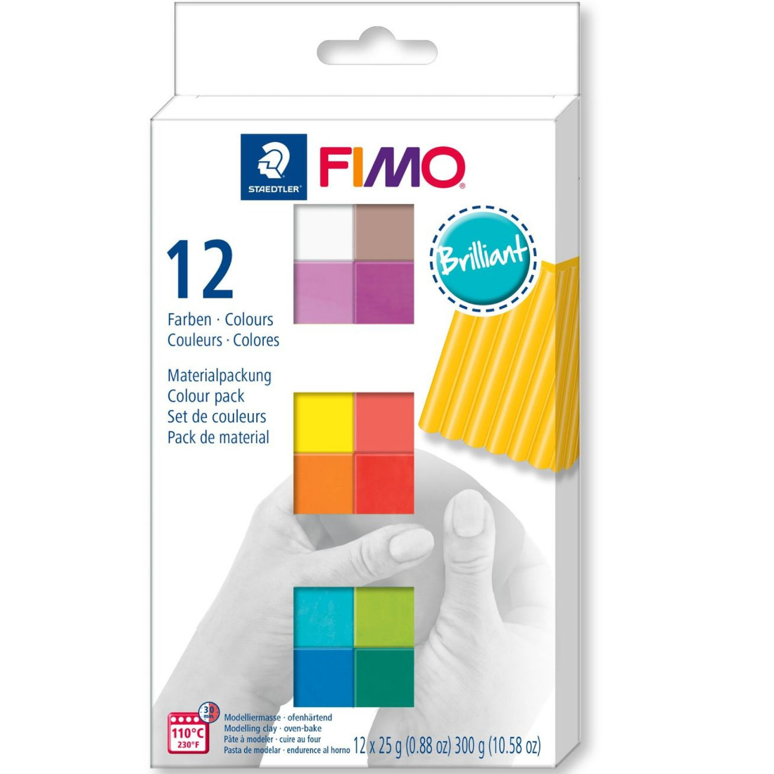Pasta Modelar Fimo Soft Cores Brilhantes staedtler