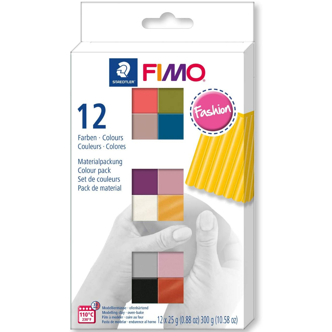 Pasta Modelar Fimo Soft Cores Fashion staedtler