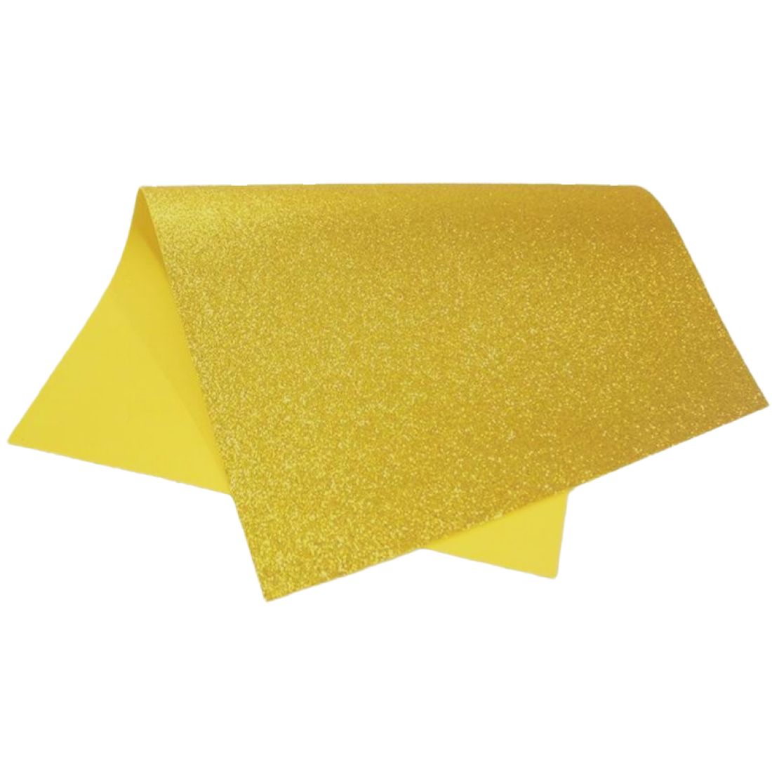 Placa Espuma EVA Glitter amarelo Provoca arte