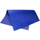 Placa Espuma EVA Glitter Azul