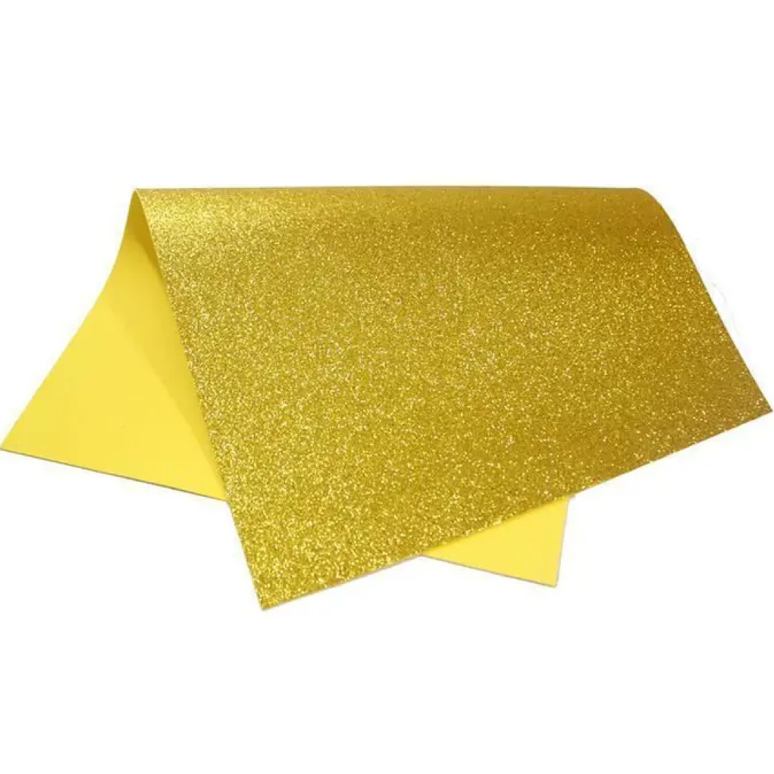 Placa Espuma EVA Glitter ouro Provoca arte