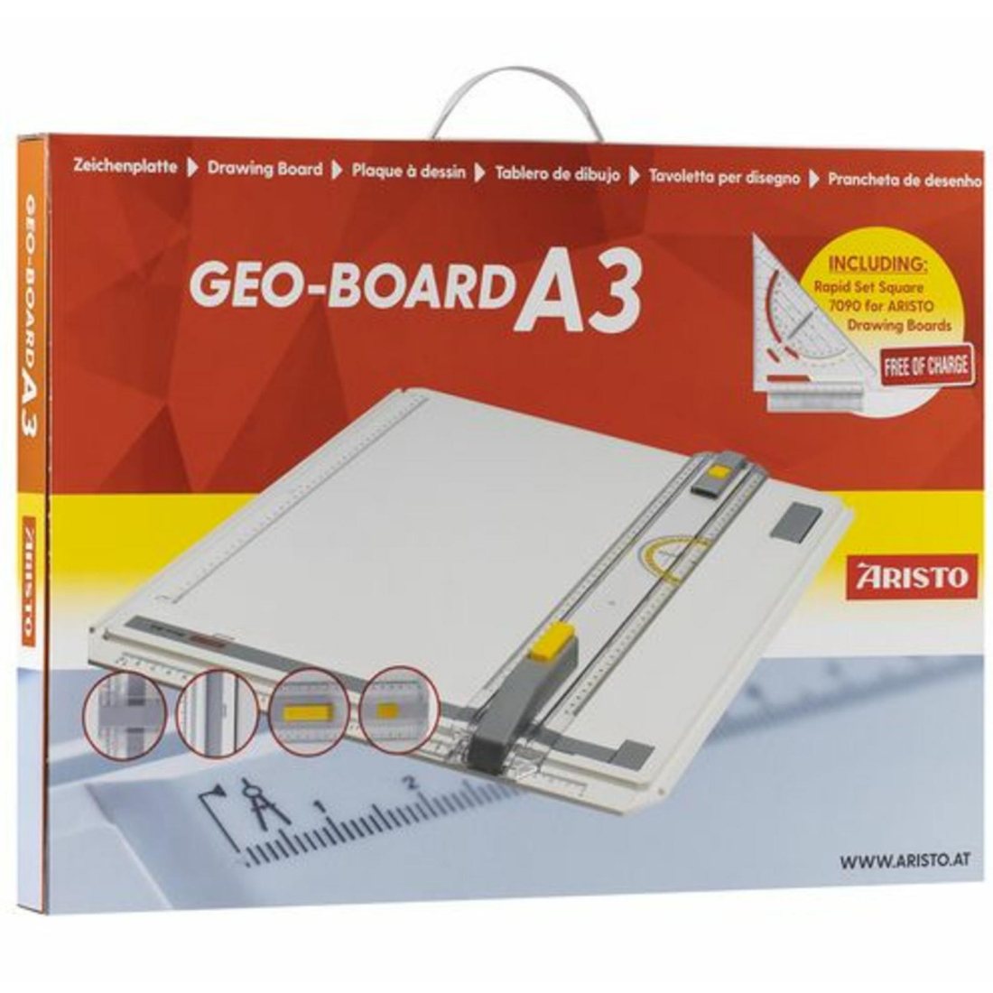 Prancheta Geo-Board para Desenho Técnico C/Bolsa aristo