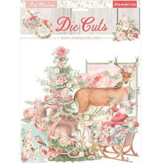 Recortes Die Cuts Pink Christmas DFLDC45