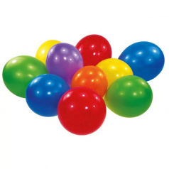 Saco Balões lisos Cores Sortidas 100 Unidades