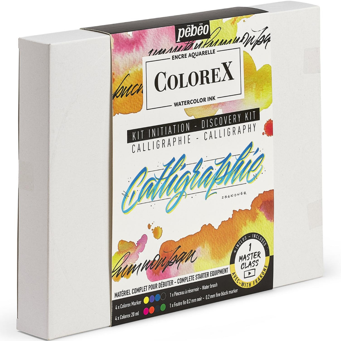 Set Iniciação Caligrafia Aguarela Ink Colorex Pébéo