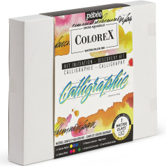 Set Iniciação Caligrafia Aguarela Ink Colorex