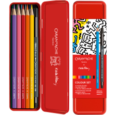 Set Lápis Aguarela + Fibralo Keith Haring 11 Peças