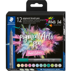 Set Marcador PigmentArts Pincel Cores Pastel