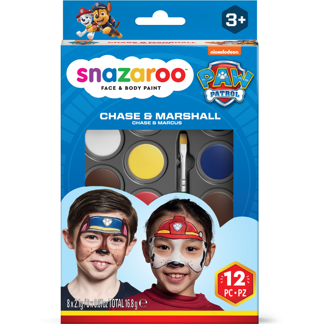 Set Tinta Facial Patrulha Pata| Chase & Marshall