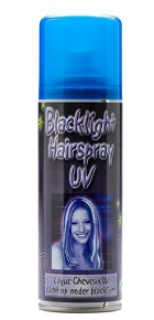 Spray Laca Cabelo UV Brilha na Luz Negra 125ml