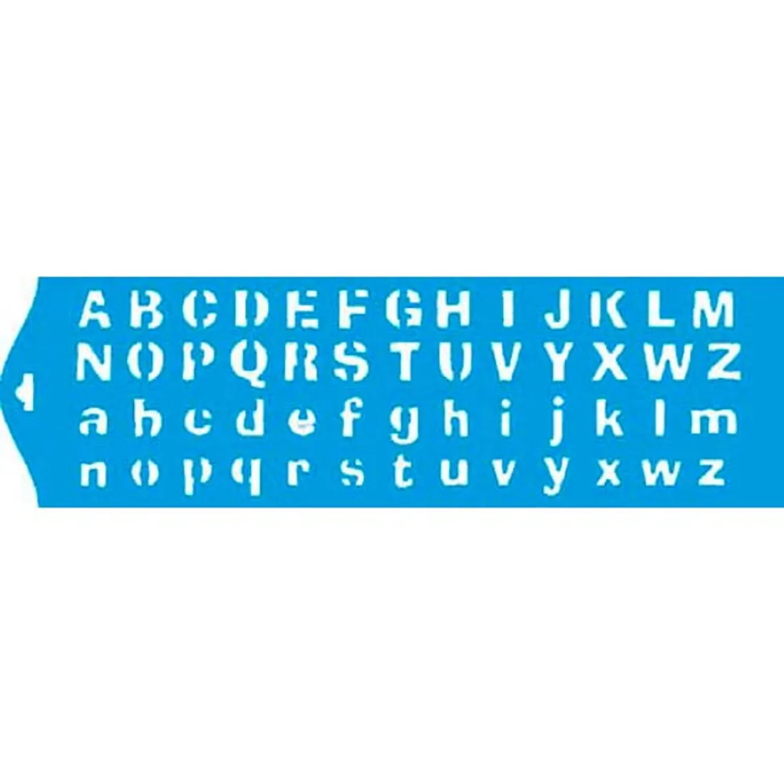 Stencil Alfabeto STE-032 8,4X28,6cm Litoarte
