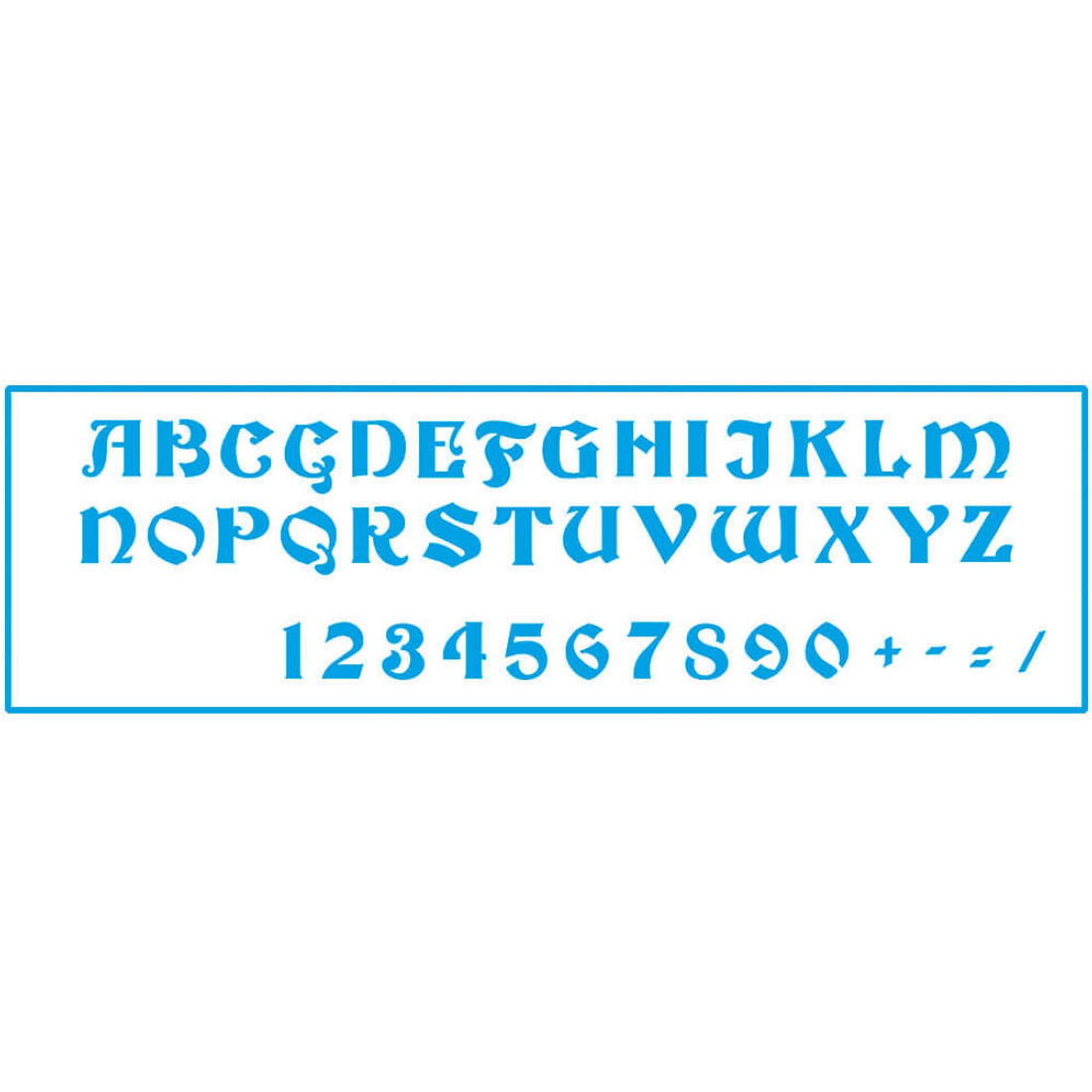 Stencil Alfabeto STE-259 8X28cm litoarte