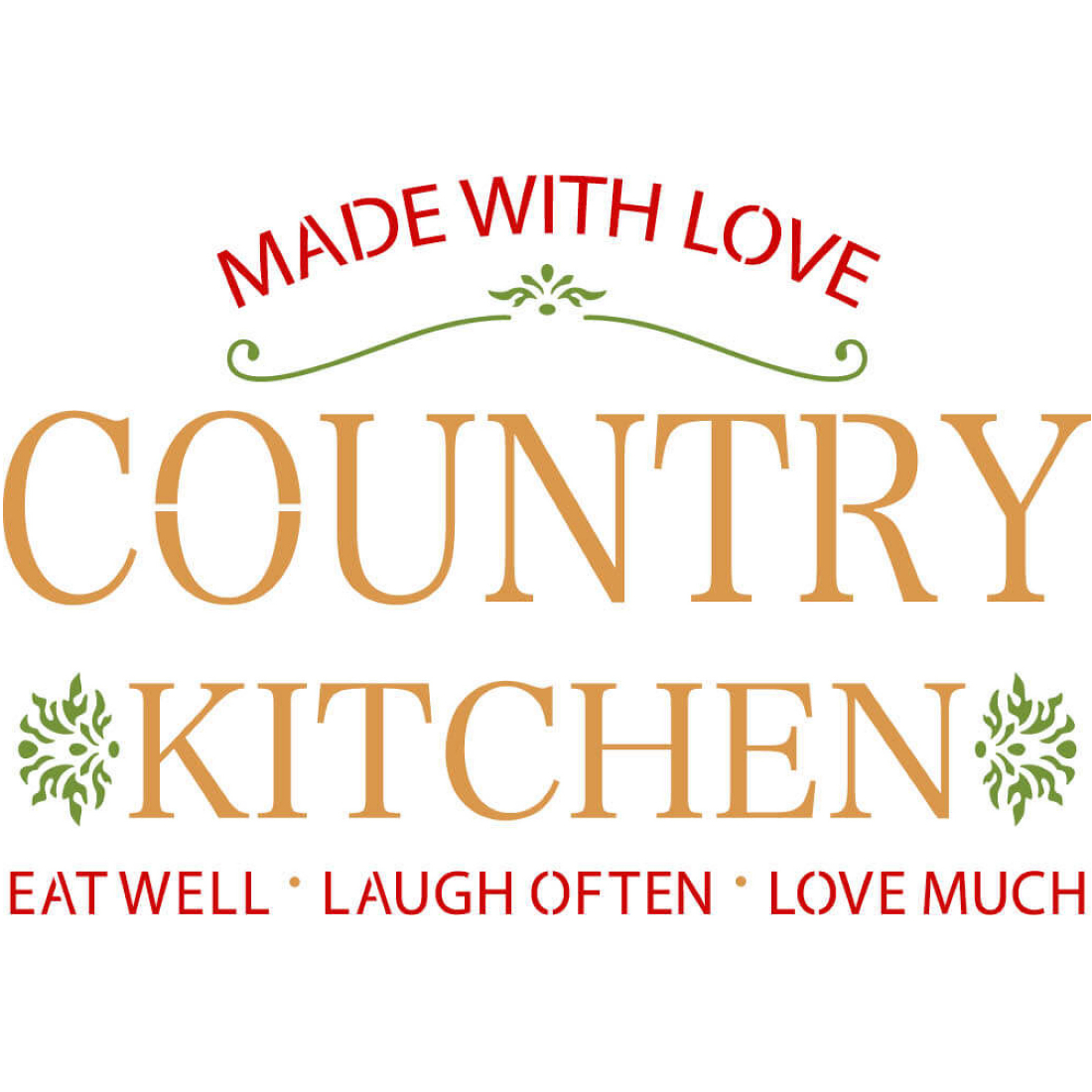 Stencil Country Kitchen STM-731 17X21cm litoarte