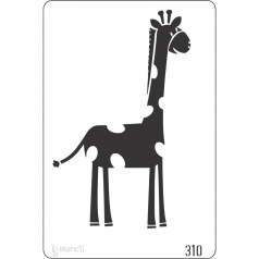 Stencil Infantil Girafa 310 20X30cm