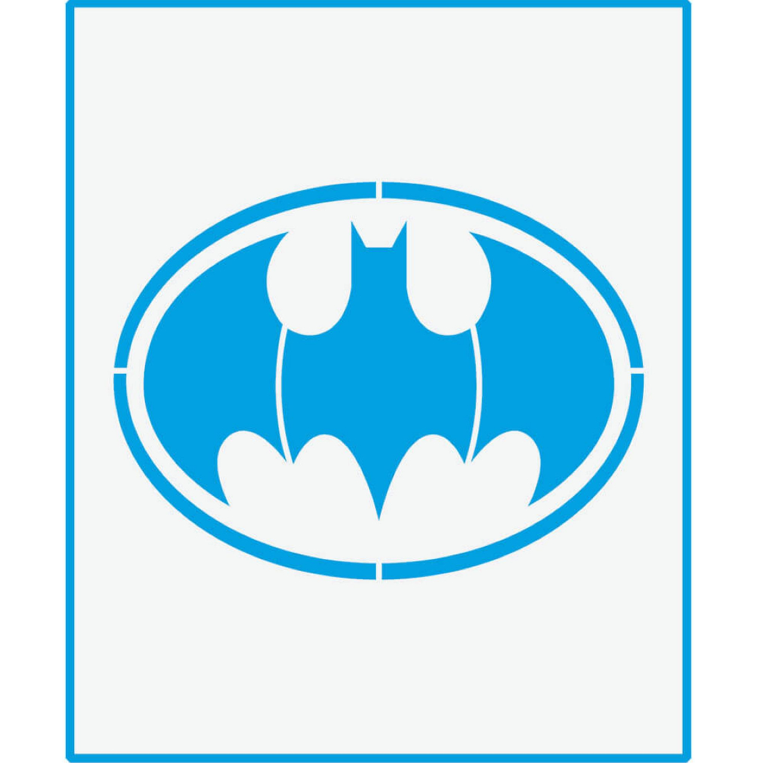 Stencil Super Herói Batman STM-702 17X21cm litoarte