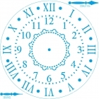 Stencil Relógio STQG-018 30X30cm