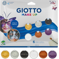 Tinta Facial Make Up Cores Metálicas Giotto