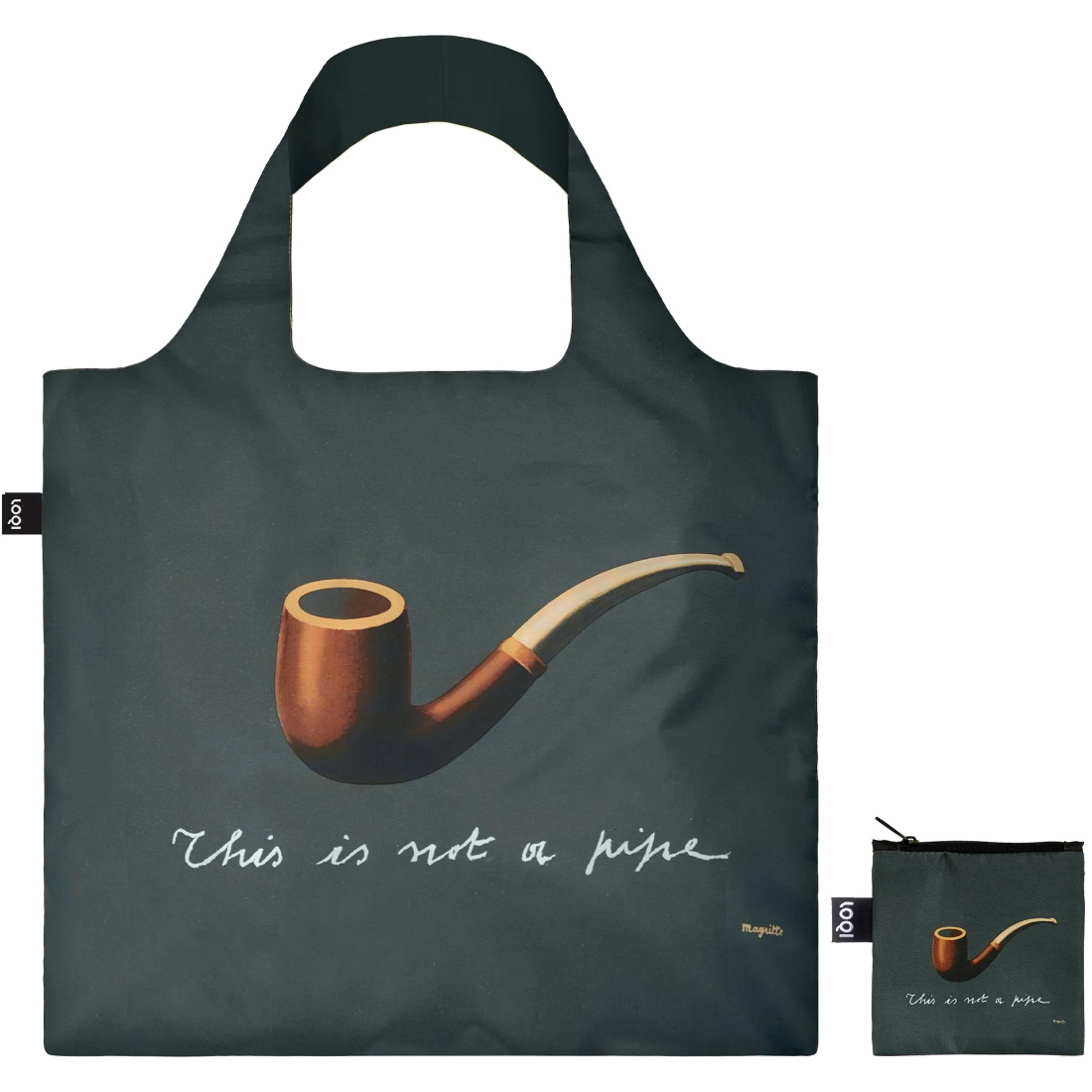 Tote Bag René Magritte  The Treachery of Images Loqi