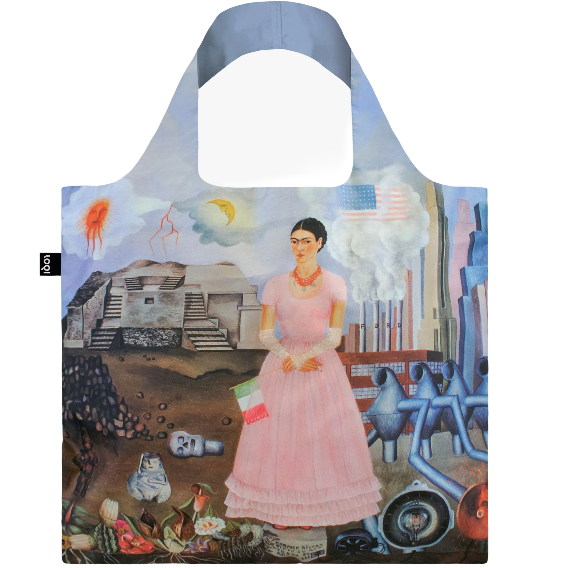 tote bag Tote Bag Frida Kahlo  Self Portrait on the Borderline da Loqi