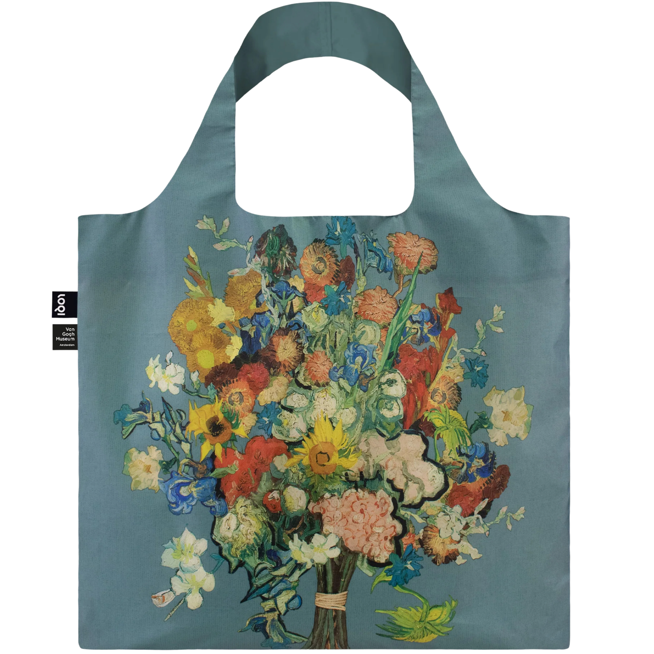 Tote Bag Vincent Van Gogh | Flower Pattern Blue loqi