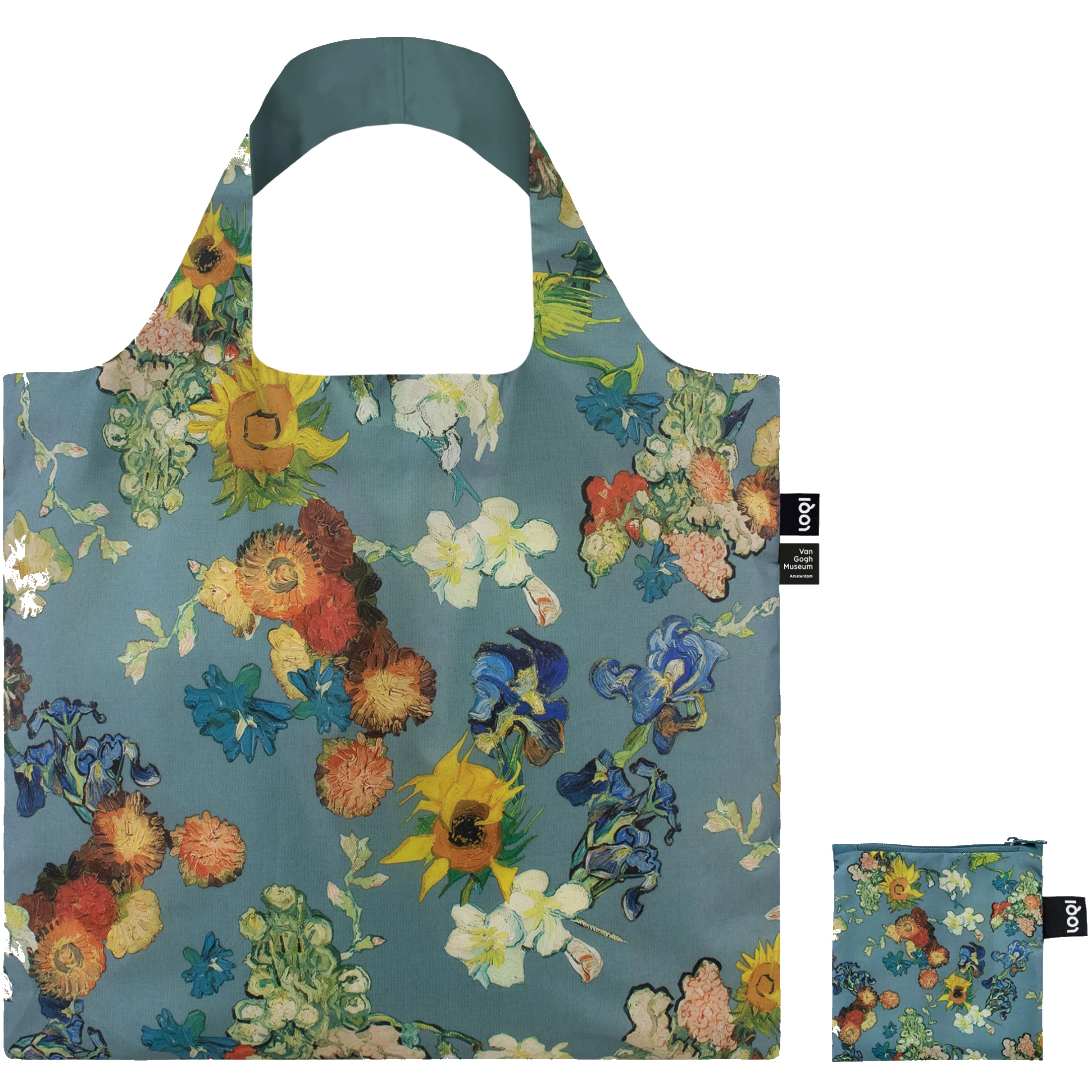 Tote Bag Vincent Van Gogh | Flower Pattern Blue loqi