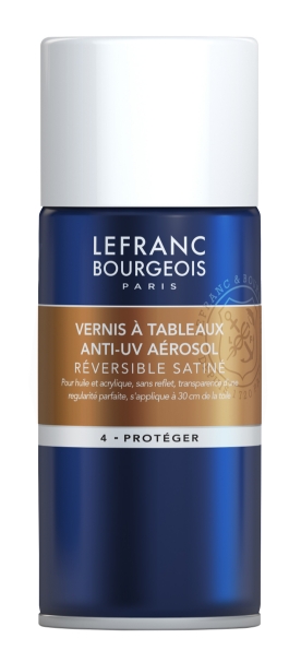 Verniz Spray Quadros Anti UV Reversível Acetinado 150ml Lefranc & Bourgeois