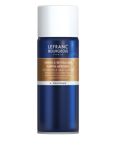 Verniz Spray Retoque Anti UV Reversível Acetinado 400ml Lefranc & Bourgeois